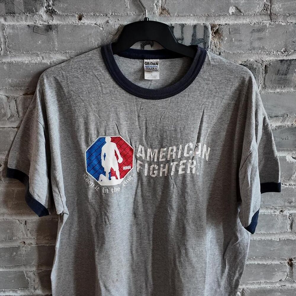 Vintage American Fighter MMA ringer tee XL